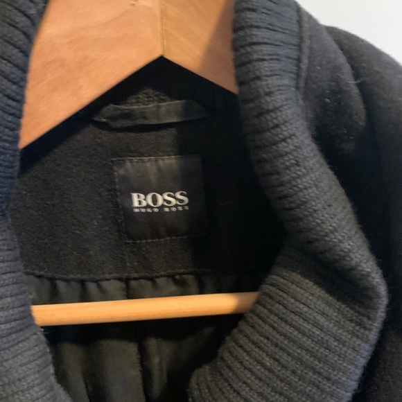 Hugo Boss black men’s car coat (40R) - Picture 3 of 4